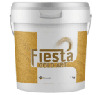 Vopsea decorativă aurie cu efect sidefat – Fiesta Gold Art 1kg - textura fina