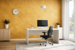 Vopsea decorativă aurie cu efect sidefat – Fiesta Gold Art 1kg - textura fina - imagine 2